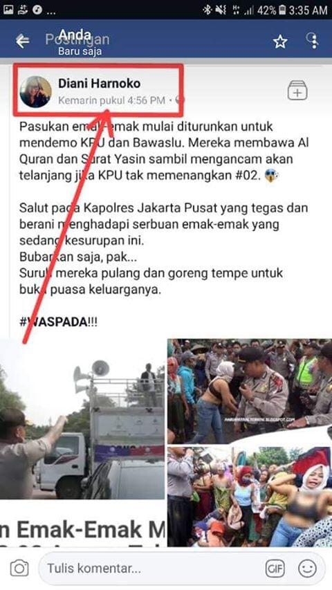 Pasukan emsk Emak Geruduk Kantor Kpu