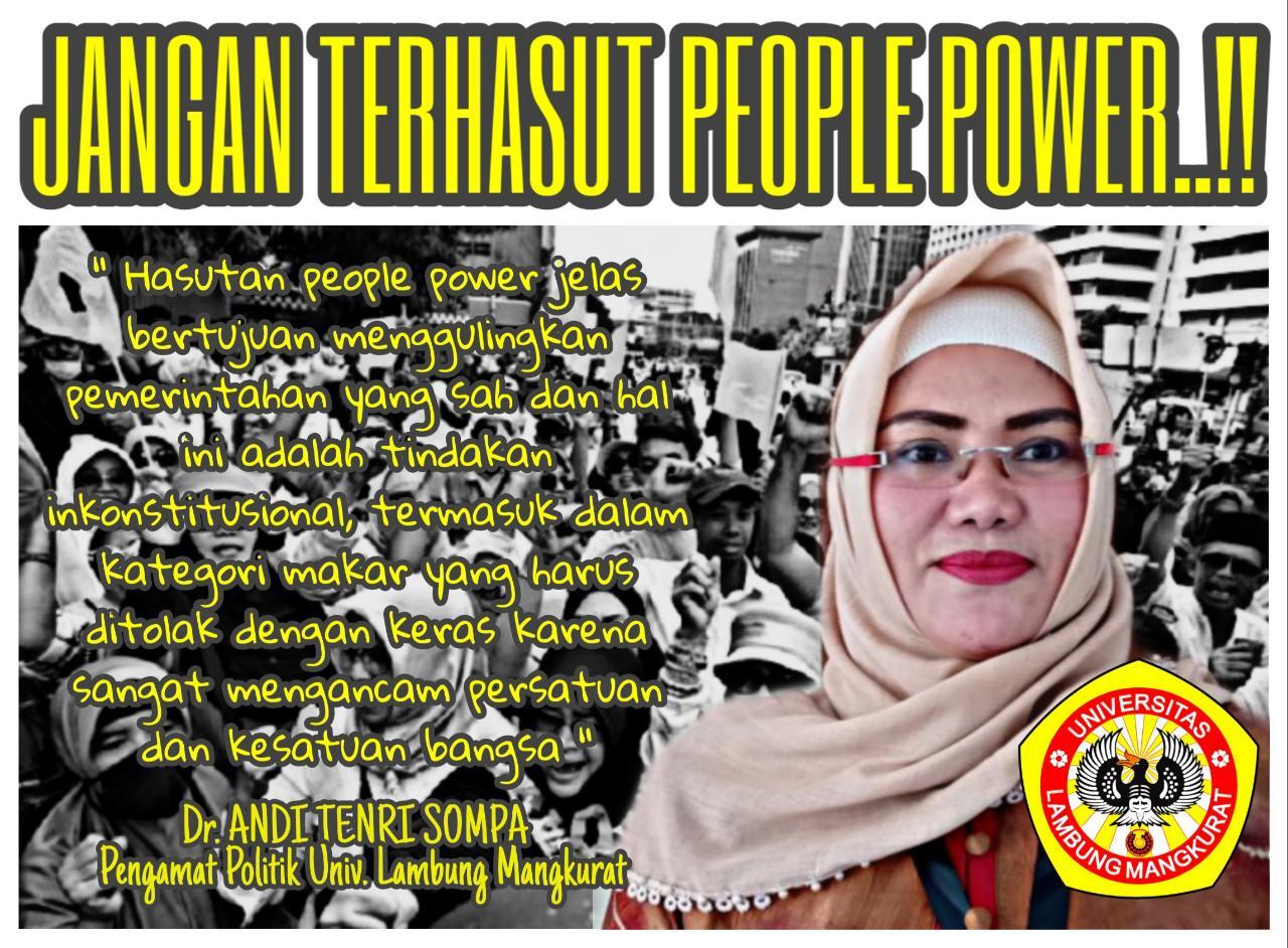 Awas, Provokasi People Power Sangat Menyesatkan Masyarakat