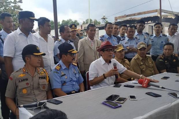 Datangi Rutan Siak, Menteri Yasonna Sebut Perlu Banyak Pembenahan