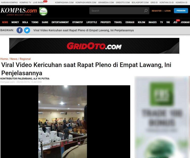 &#91;SALAH&#93; Video Polisi Tembak Saksi Saat Rekap Pleno KPU