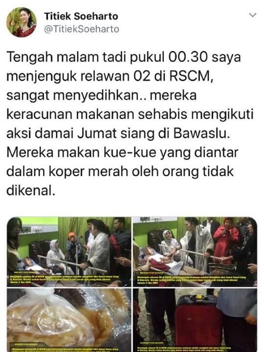 Polisi Buru Penyebar Hoaks Intel Beri Makanan Beracun di Bawaslu