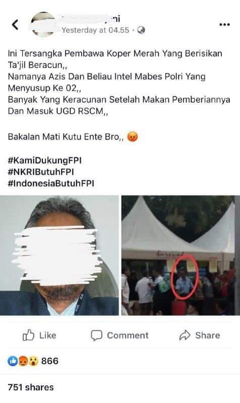 Polisi Buru Penyebar Hoaks Intel Beri Makanan Beracun di Bawaslu