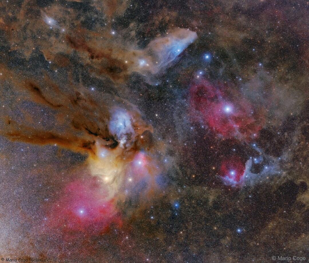 Potret Awan Disekitar Rho Ophiuchi