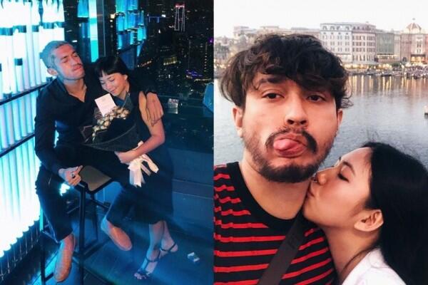 Beda 10 Tahun, Ini 10 Potret Gaya Pacaran Miller Khan yang Makin Mesra