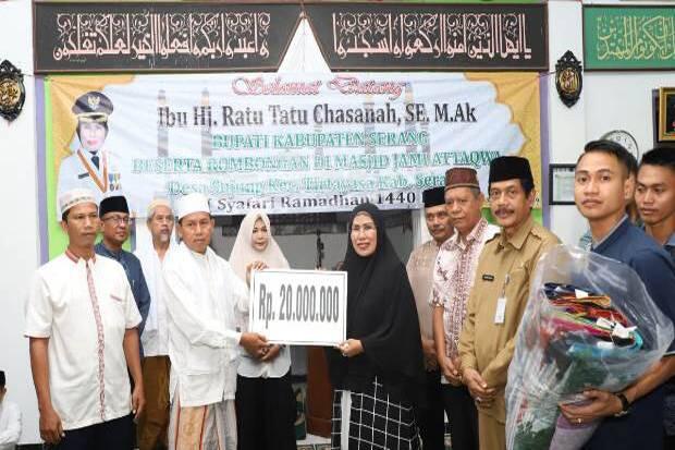 Safari Ramadhan, Bupati Serang Sampaikan Progres Pembangunan