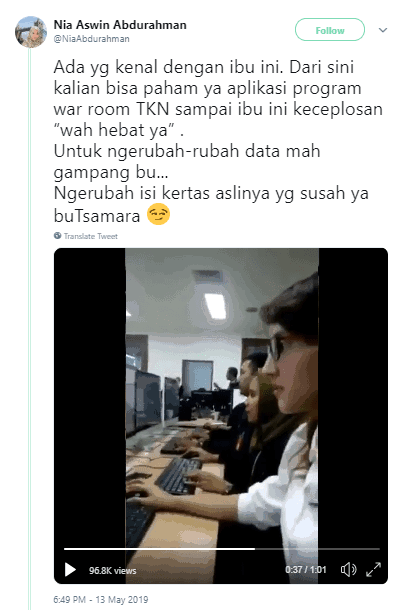 &#91;SALAH&#93; Aplikasi Program War Room TKN, Bisa Mengubah Data