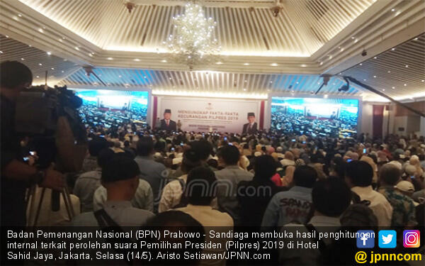 BPN Buka Data Internal, Prabowo Menang di Pilpres 2019, Silakan yang Mau Menantang