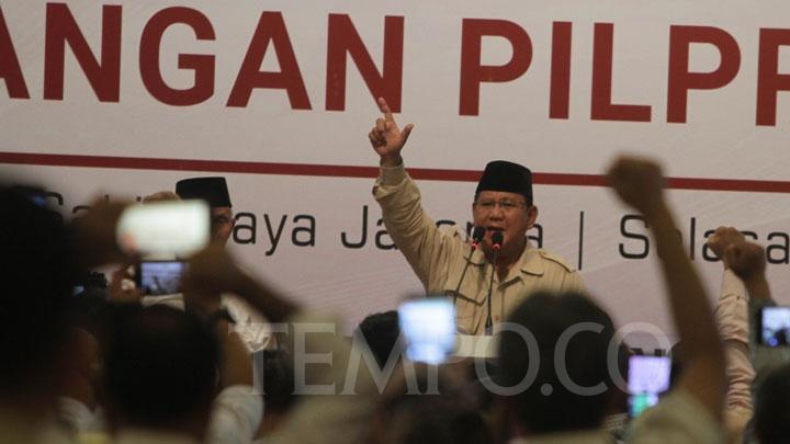 Prabowo: Jika Kau Tanya Saya, Saya Ingin Istirahat