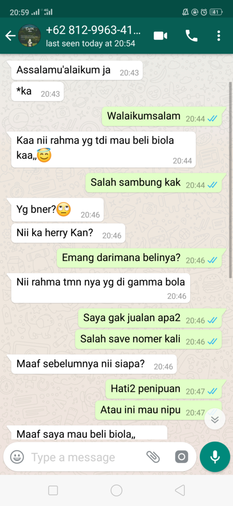 INDIKASI PENIPUAN