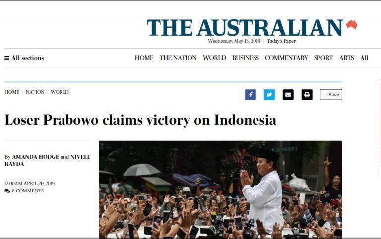 Inilah Yang Di Beritakan Media Asing Tentang Pemilu Curang Yang Di Katakan Prabowo 