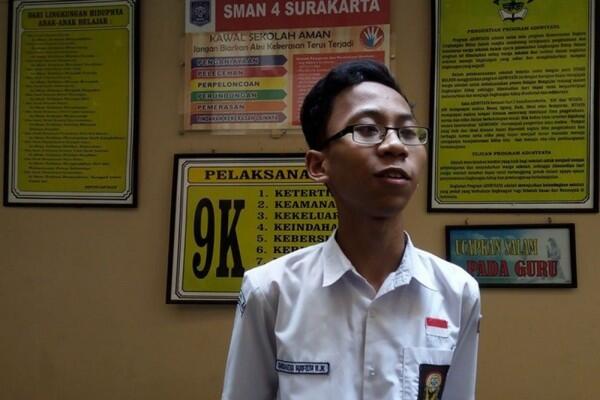 Tidak Pernah Bimbel, Siswa di Solo ini Raih Empat Nilai 100 di UNBK