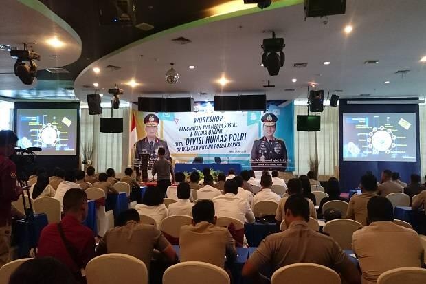 Polri Gencar Kampanyekan Anti Hoaks di Papua