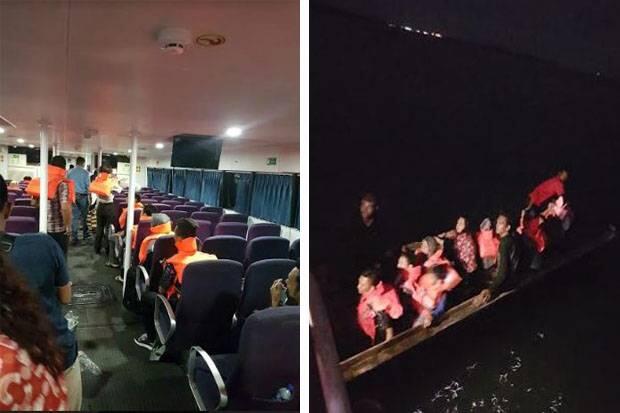 Kapal Feri Tanjungpinang-Batam Kandas Menabrak Karang, Penumpang Panik