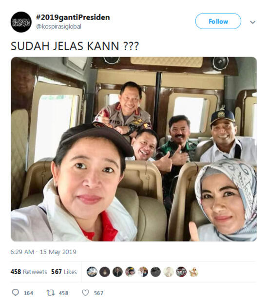 Viral Foto Pose Jempol Panglima TNI bersama Kapolri dan Koalisi 01
