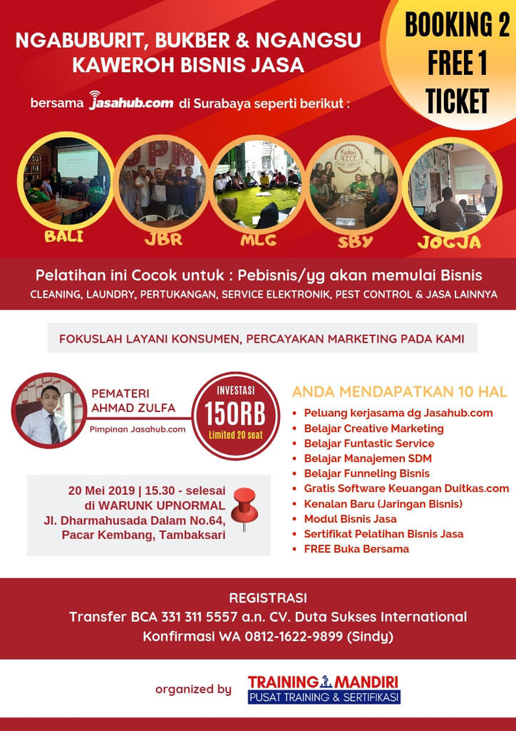 Pelatihan Bisnis Jasa & Buka Bersama Surabaya