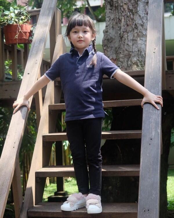 10 Pesona Elea Putri Ussy - Andhika yang Makin Mirip Artis Cilik Korea