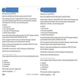 &#91;HOAKS&#93; BPJS Beri Bantuan Lebaran untuk Peserta Sebesar Rp 2 Juta