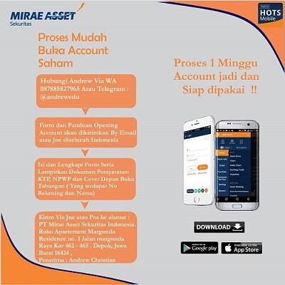 &#91;BROKER&#93; BUKA ACCOUNT MIRAE ASSET SEKURITAS SIMPLE , MUDAH, AMAN DAN CEPAT