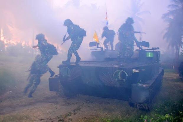 Tingkatkan Profesionalisme, Korps Marinir Gelar Latihan Perang di Situbondo