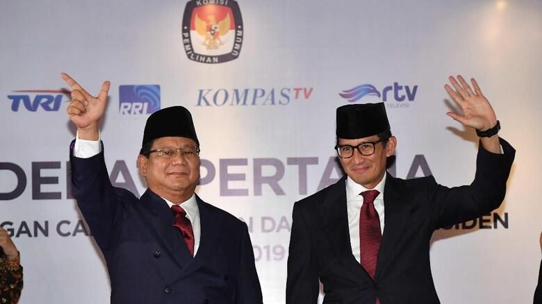 Rekapitulasi KPU: Prabowo-Sandi Ungguli Jokowi-Ma'ruf