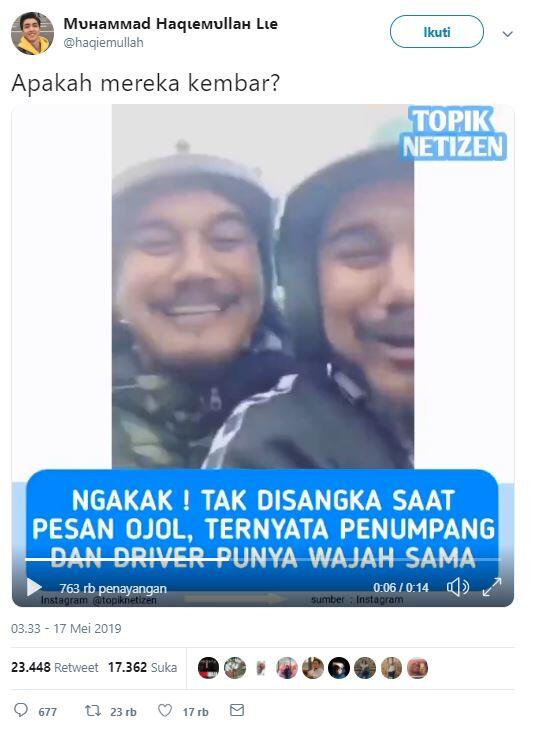 Pesan Ojol, Pria Ini Malah Kaget Wajah Drivernya Ternyata Mirip Banget