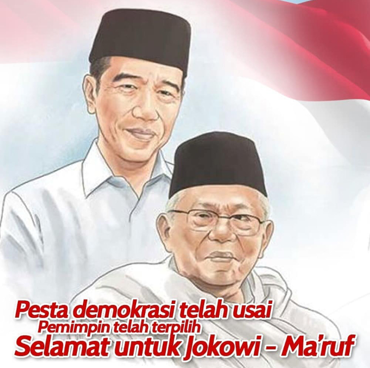 KPU Tetapkan Jokowi-Ma'ruf Pemenang Pilpres 2019