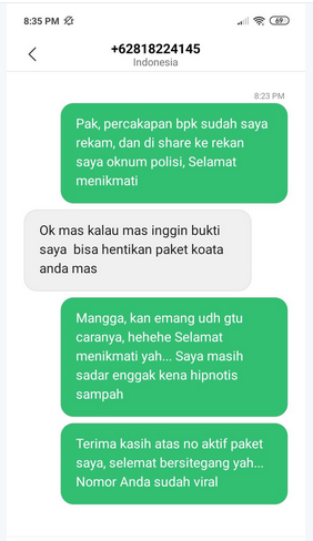 Penipuan mengatas namakan XL Axiata Cashback Pulsa