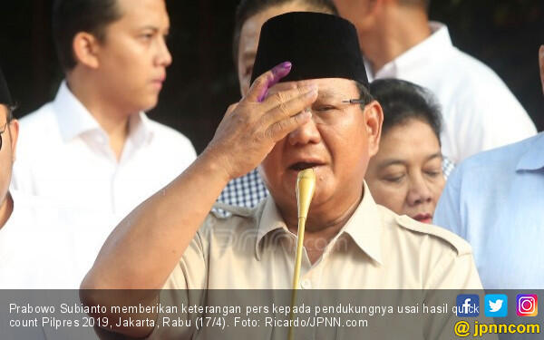 Prabowo Tolak Hitungan KPU, Ini Rencananya Selanjutnya