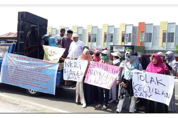 Aksi 22 Mei, di KPU Bengkulu Dikawal Ketat Aparat