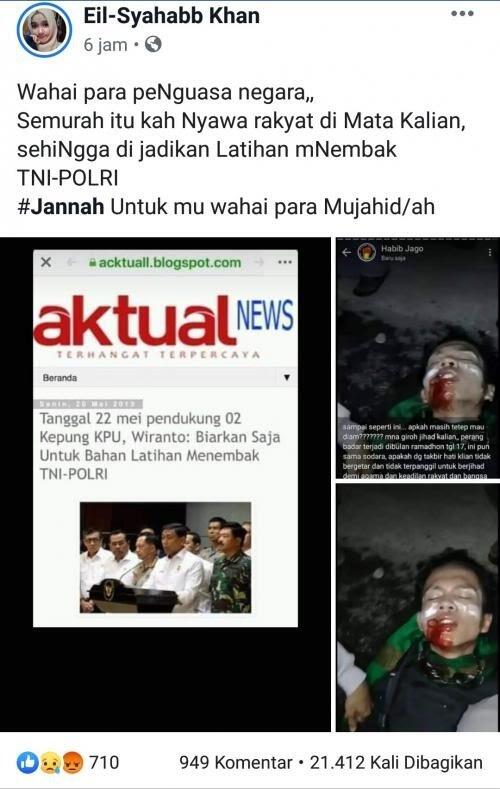 Hoax! Pernyataan Wiranto soal Masa Aksi 22 Mei untuk Latihan Menembak TNI-Polri
