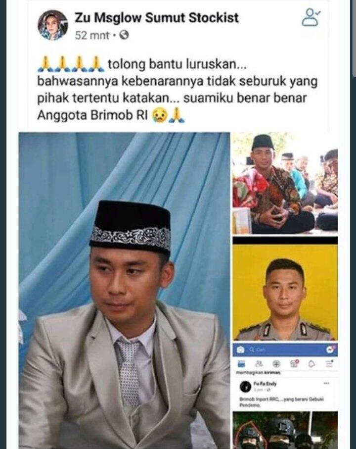 Ditangkap! Penyebar Video Viral Polisi China Jaga Kerusuhan 22 Mei Jakarta