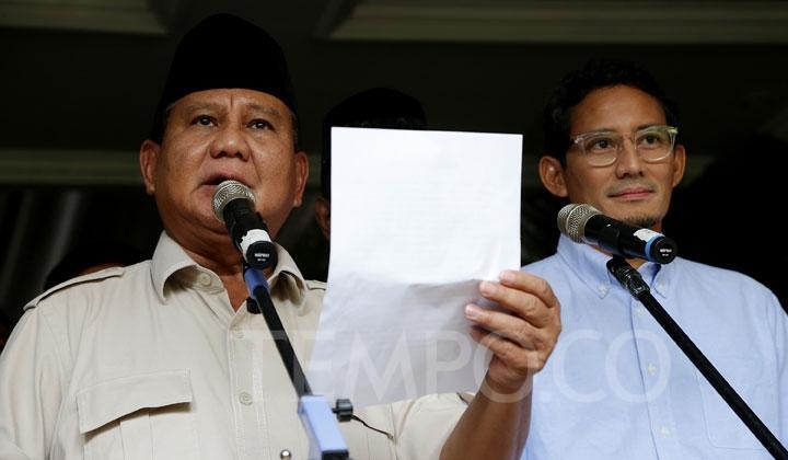 JK Minta Prabowo - Sandiaga Turun Tangan Tenangkan Massa 