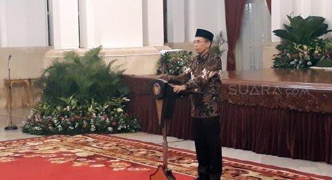 Jokowi Peringati Nuzululquran di Istana, Prabowo Ikut Demo