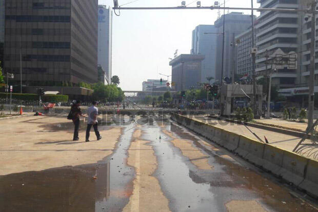 Kondisi Sekitar Bawaslu Terkini, Jalan Sudah Bersih dan Sebagian Bisa Dilalui