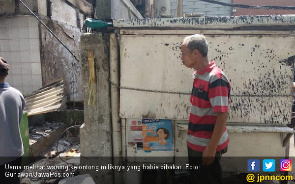 Warung Kelontong Usma Dibakar, Barang Dagangan Dijarah Perusuh