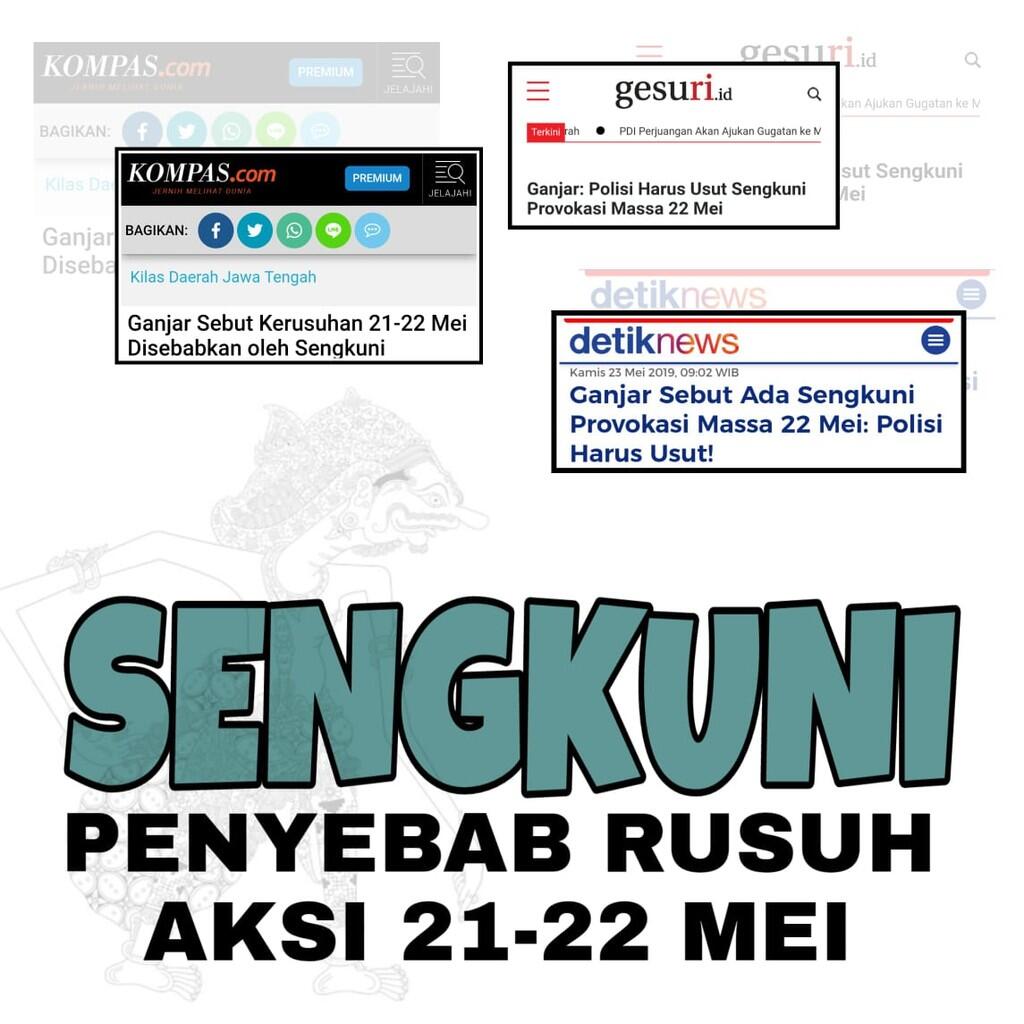 Aksi 21-22 Mei Ulah Kelompok Liar yang Dikendalikan Para Sengkuni 