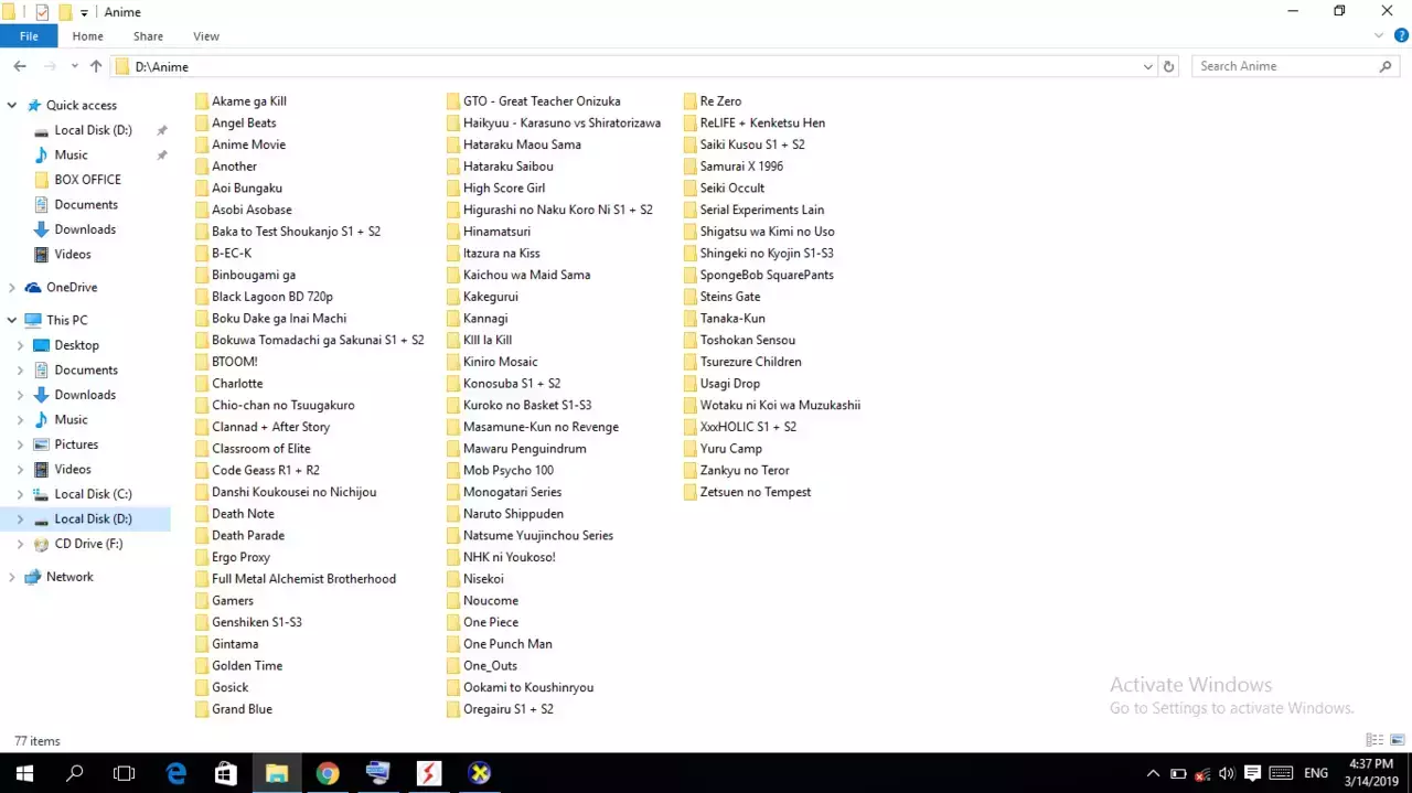 KETIKA HDD ANE PENUH DENGAN ANIME