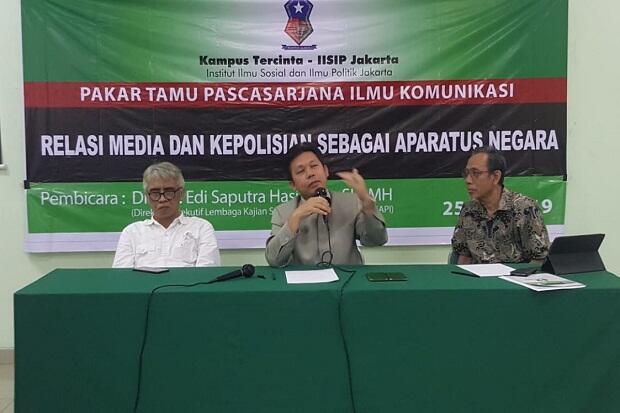 Kuliah Umum di Kampus IISIP, Lemkapi Ajak Masyarakat Hindari Hoaks