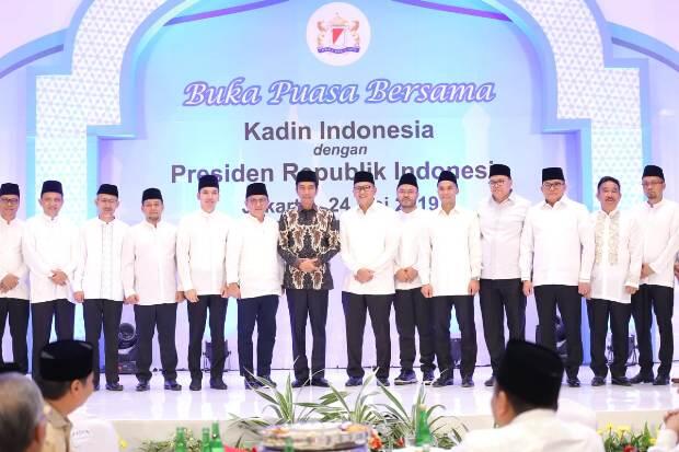 Buka Bersama Kadin, Dodi Reza Alex Ucapkan Selamat ke Presiden Jokowi