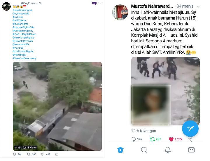 Benarkah Remaja yang Dianiaya Polisi di Al-Huda Bernama Harun Rasyid Asal Duri Kepa?