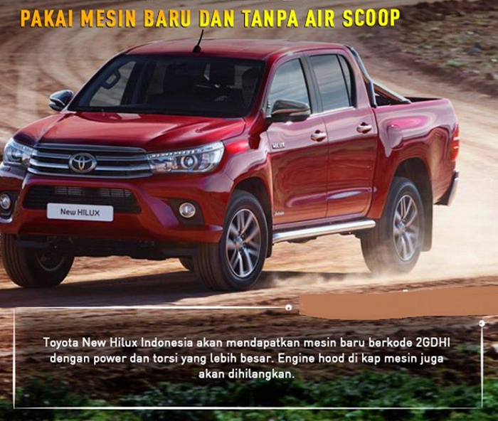 New Hilux, dikembangkan untuk Memenuhi Permintaan Pelanggan