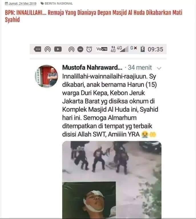 Istri Ungkap Teror yang Dialami Mustofa Nahra Sebelum Diciduk Polisi