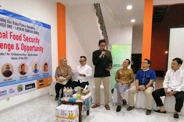 Majukan Sentra Pangan, Sandiaga Sahkan Pengurus Laskar Pangan Dunia