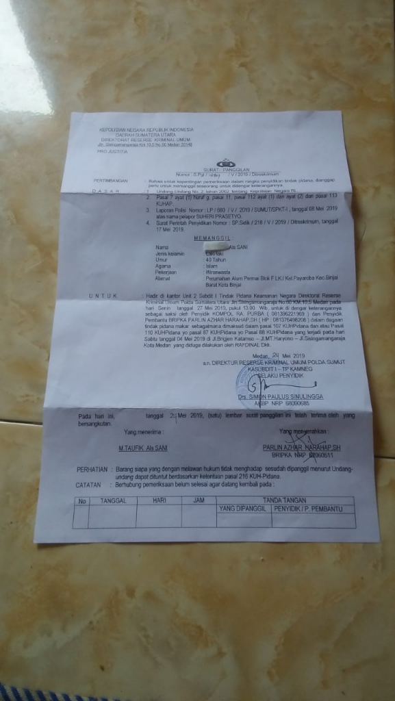 Ust Rafdinal, Wakil Ketua GNPF Sumut Ditangkap Karena Dugaan Makar