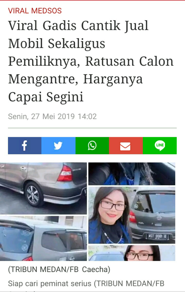 Viral Gadis Cantik Jual Mobil Sekaligus Pemiliknya, Ratusan Calon Mengantre, 