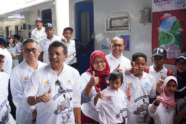 Jasa Raharja Lepas 15.693 Pemudik Gratis Gunakan Kereta Api