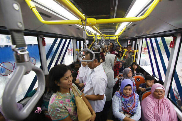 Jalan Thamrin Dibuka, Layanan Bus Transjakarta Kembali Normal