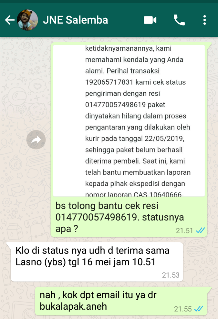 MODUS PIHAK BUKALAPAK.. cs BL masuk !! tolong penjelasan dan pertanggung jawaban