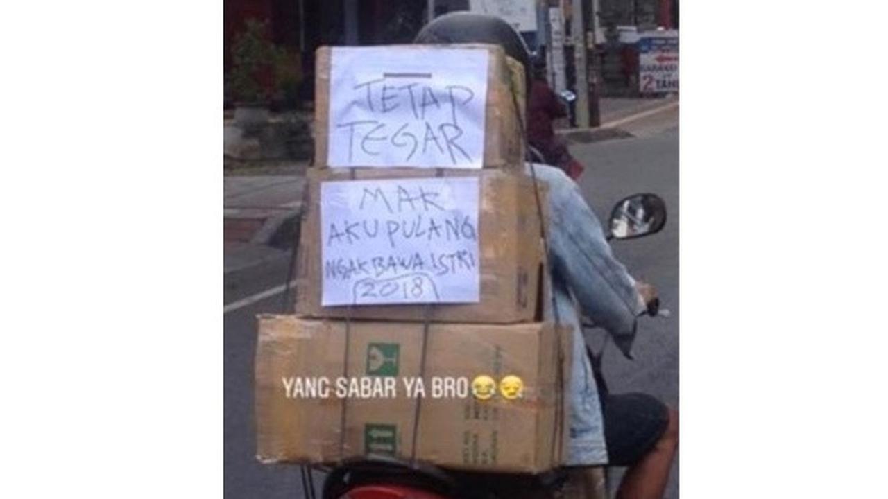 7 Pesan Unik Pengendara Saat Mudik Ini Menggelitik Banget