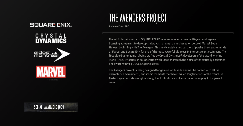 MARVEL'S AVENGERS versi Square Enix Akan Muncul di E3 2019